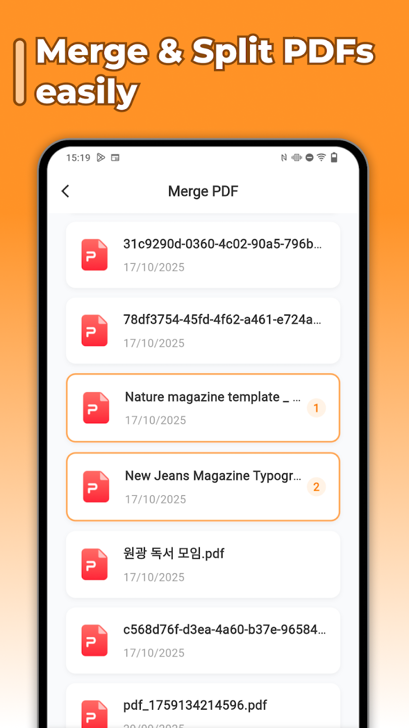 Merge and split PDFs easily